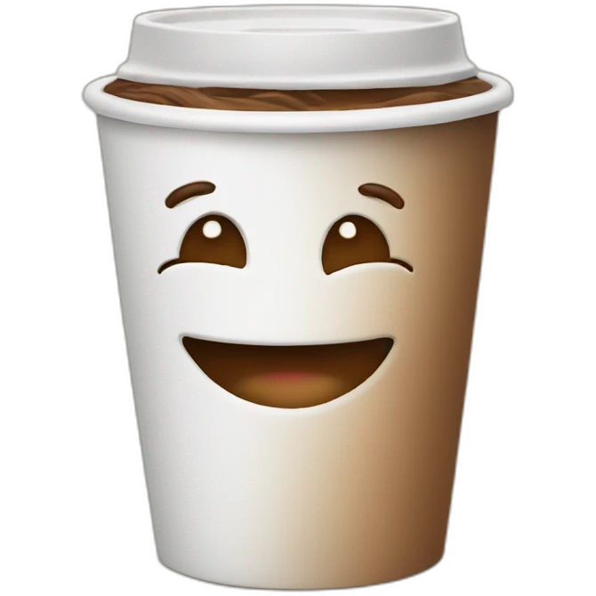 happy coffee cup emoji