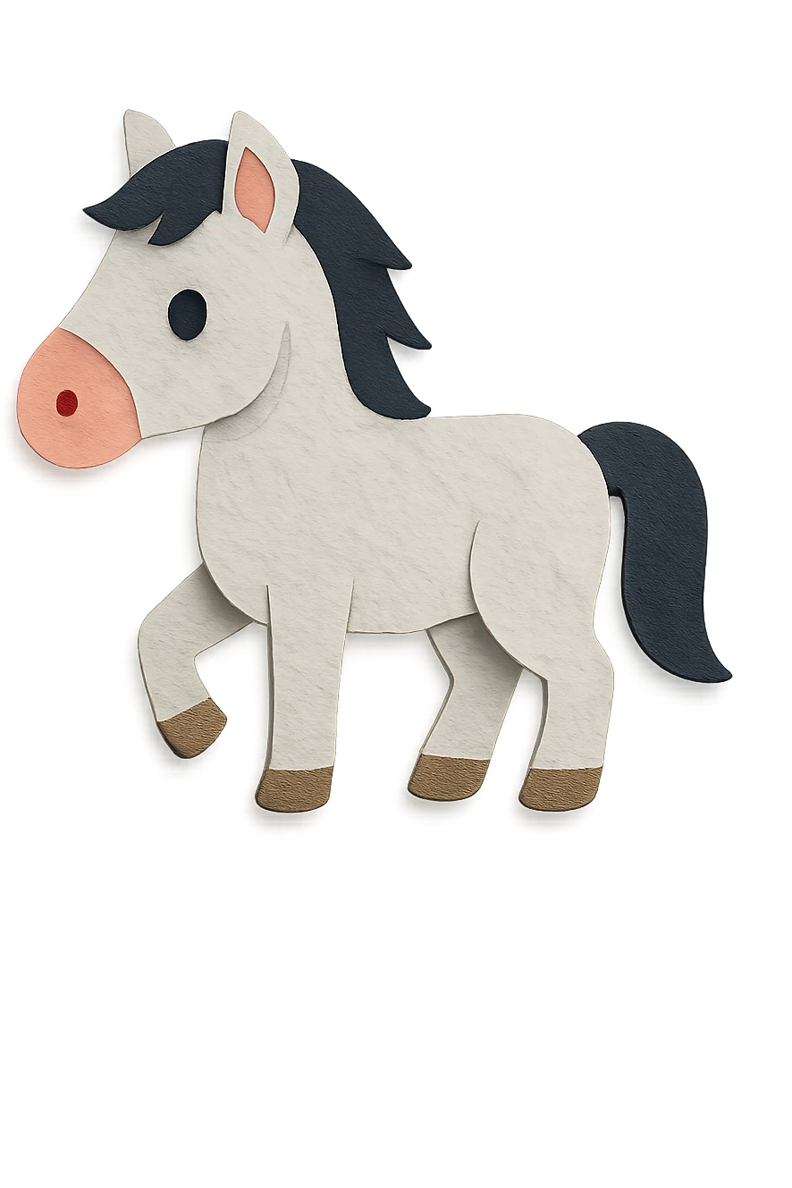 white horse emoji