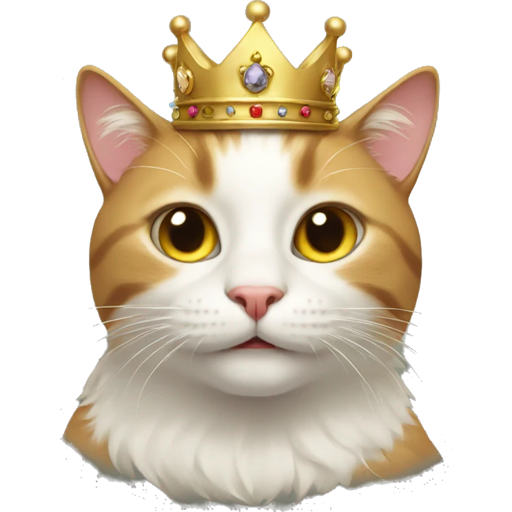 cat with crown emoji