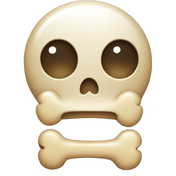 Emojie with bone emoji