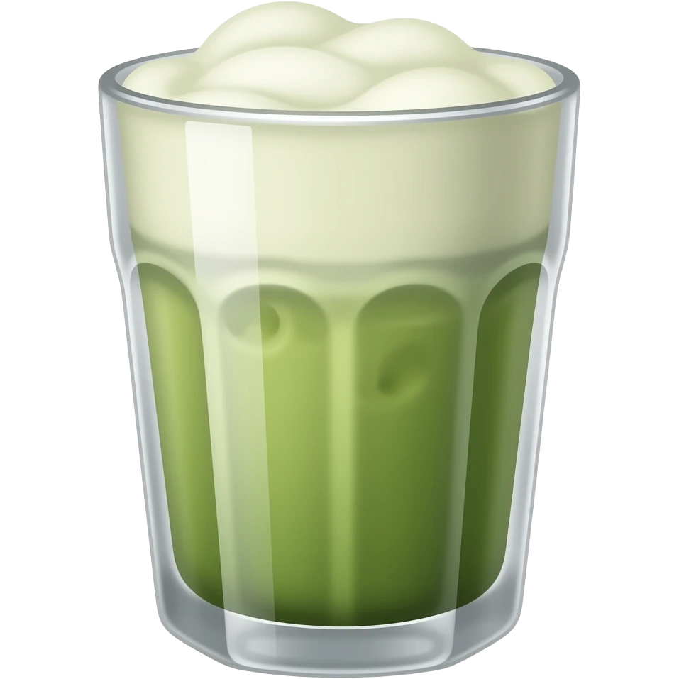 Iced matcha emoji
