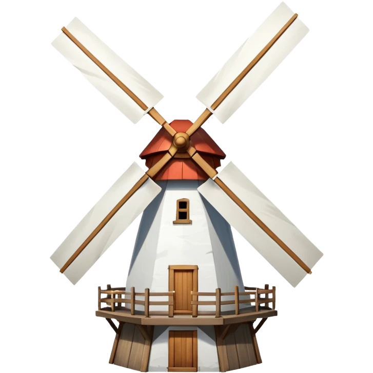 white windmill emoji