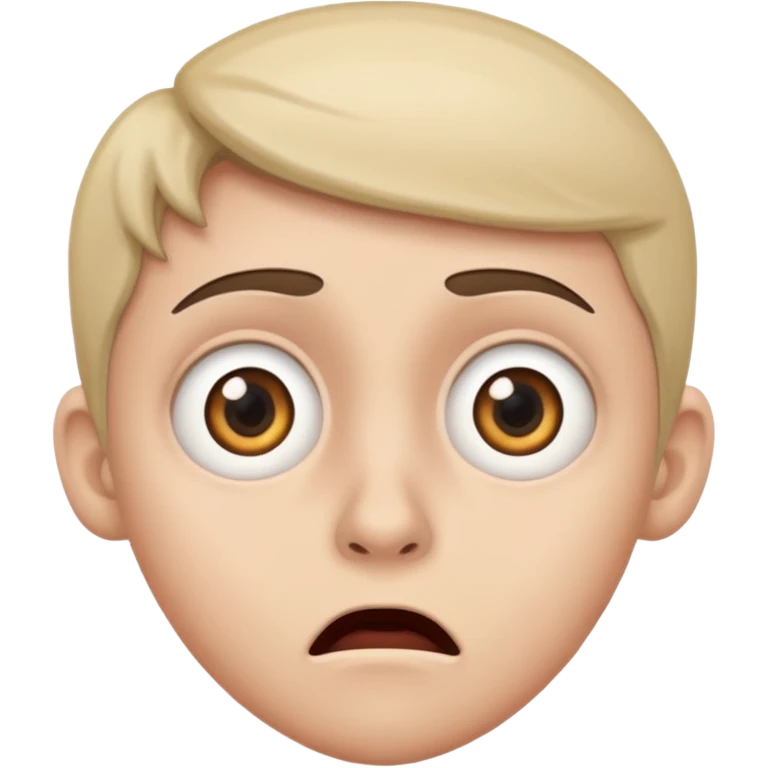 Scared but can’t look away  emoji
