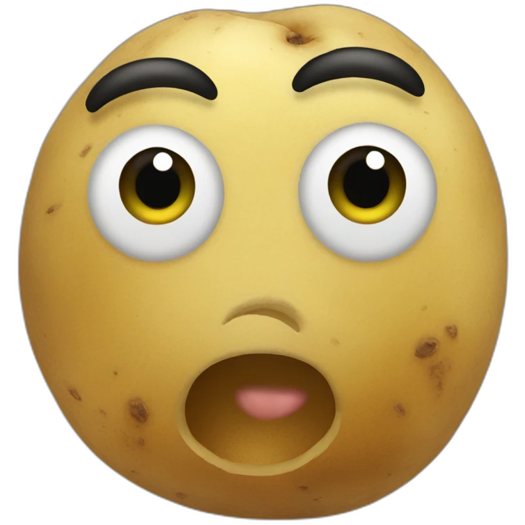 Potato face emoji