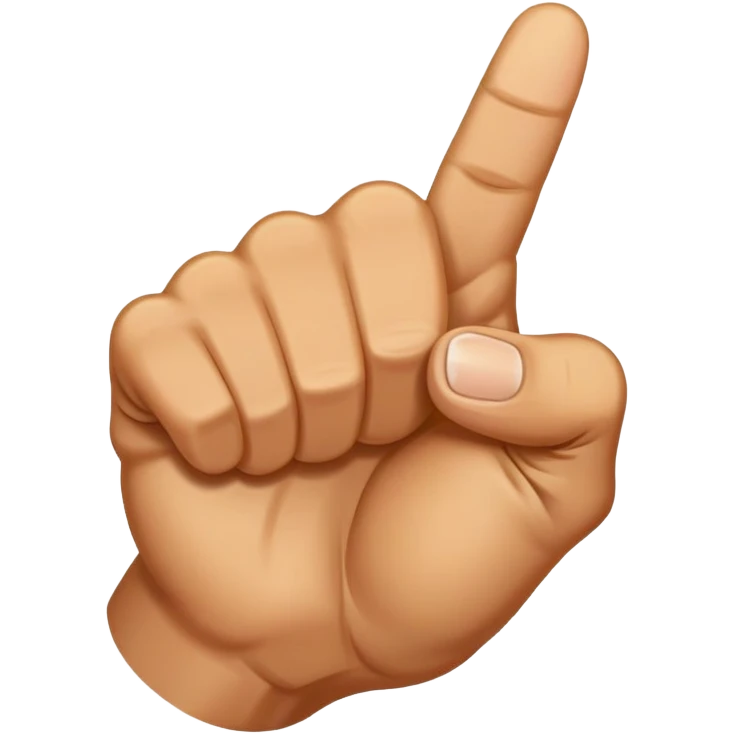 fist with the thumb between the middle and pointer finger emoji