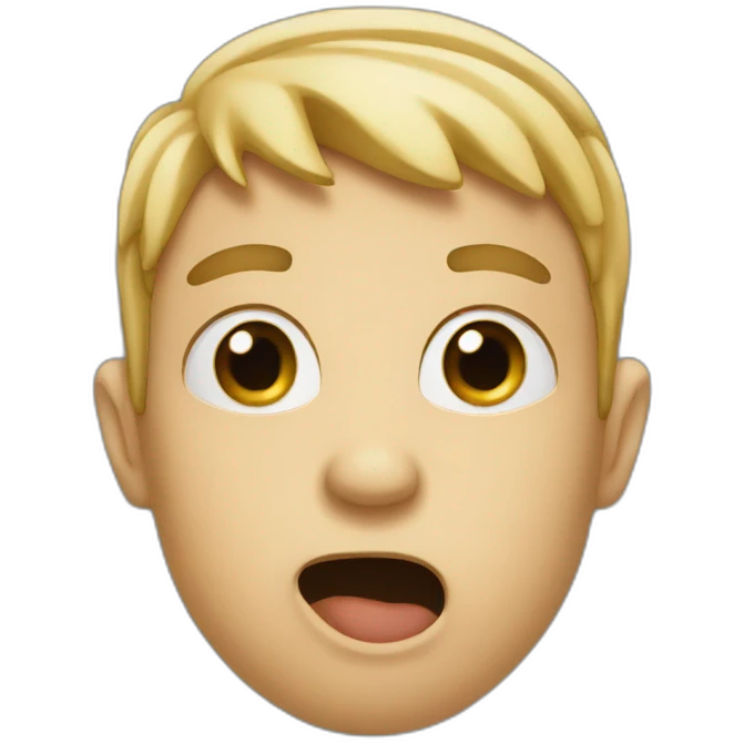 Face with hand on a mouth emoji
