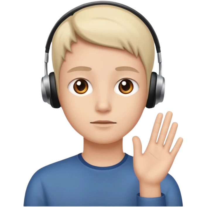 listening gesture emoji