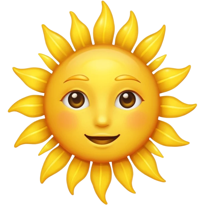Un soleil emoji