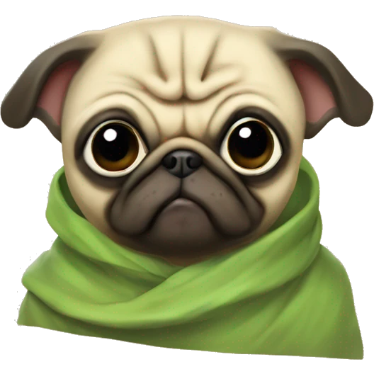 Yoda pug emoji
