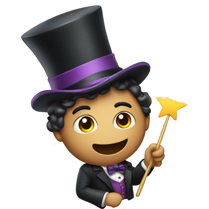 Magician with magic wand emoji