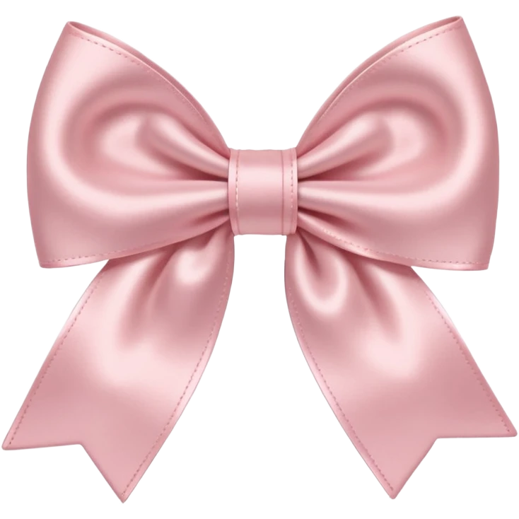 Pale pink slip bow emoji