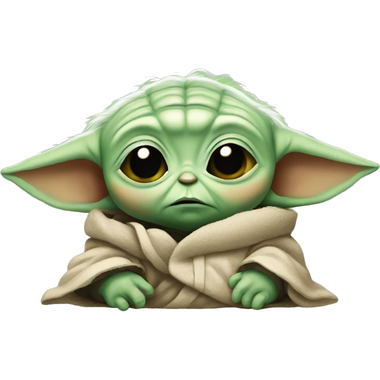 Sad Baby Yoda emoji