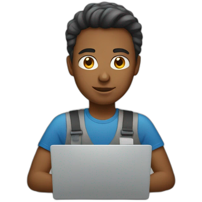 working on laptop emoji