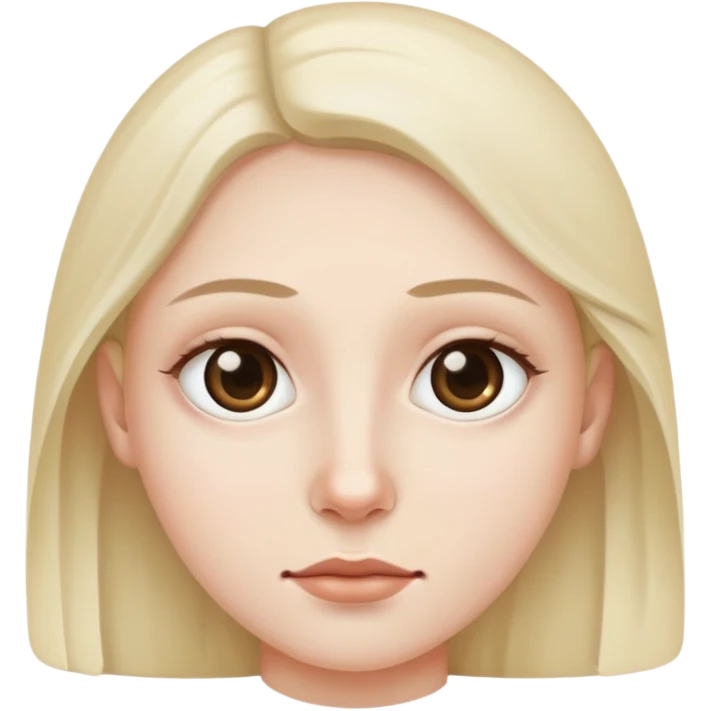 Neutral Face with dark circle emoji