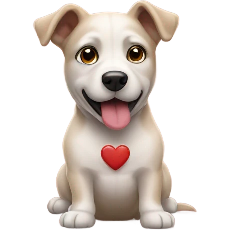 Perro enamorado emoji