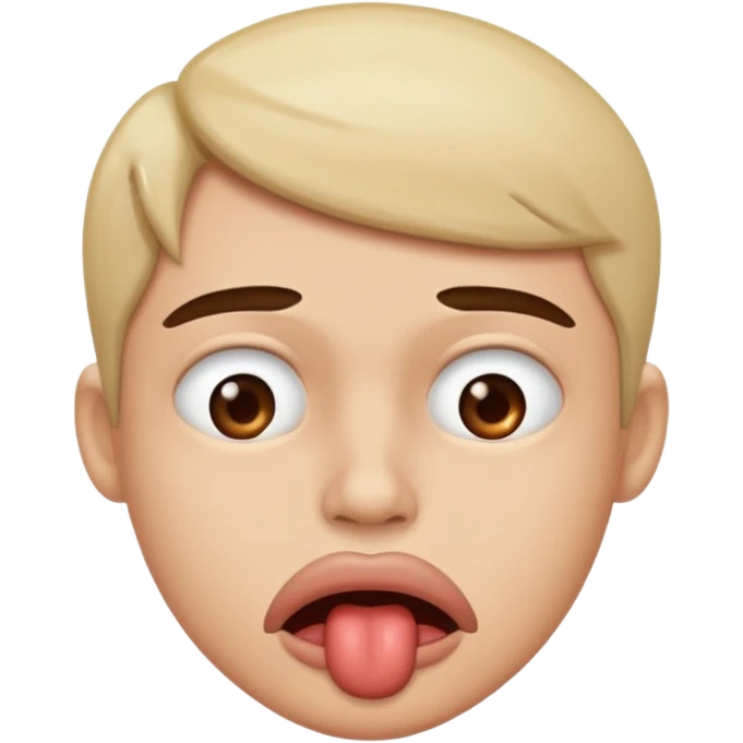 Biting lip emoji