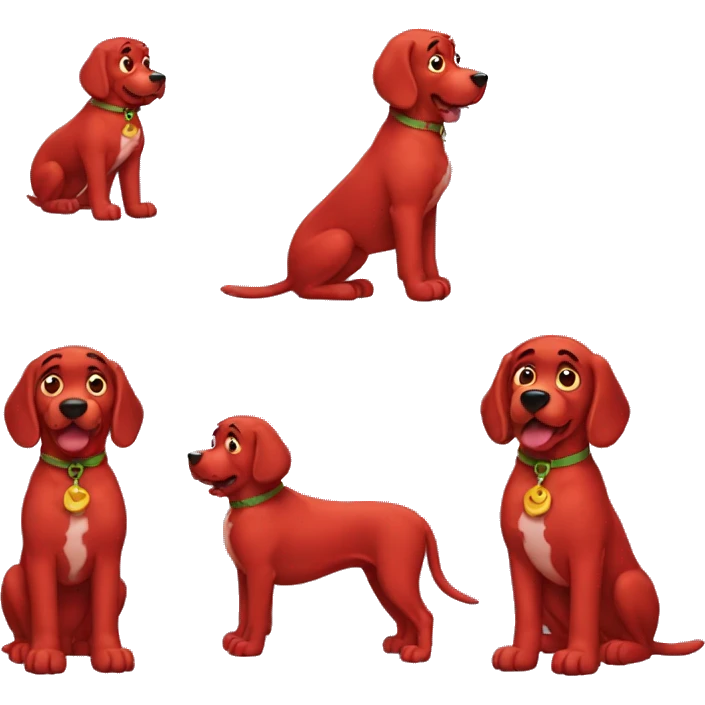 clifford the big red dog emoji