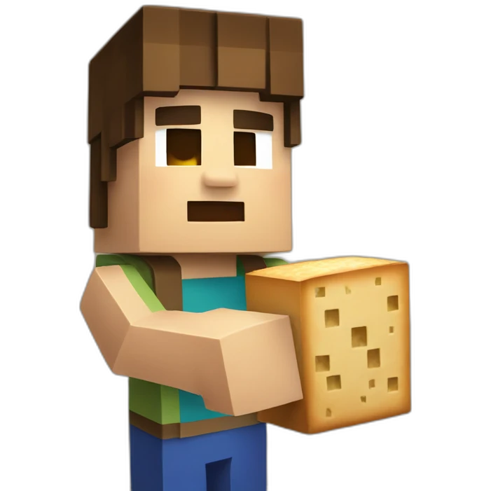 Minecraft steve bread emoji