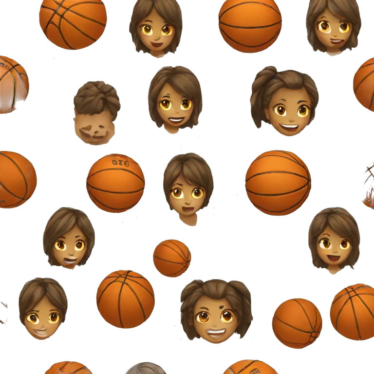 fille qui fait du basket emoji