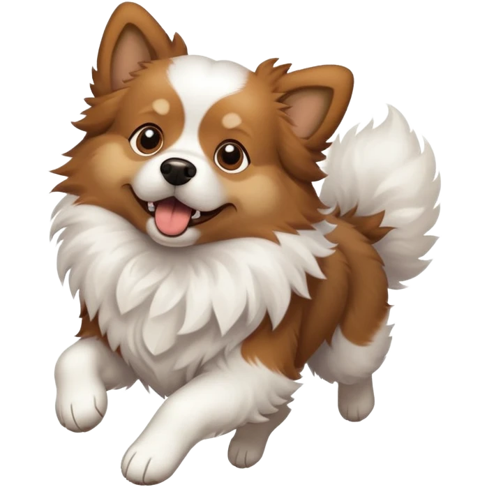 Dog in the air emoji