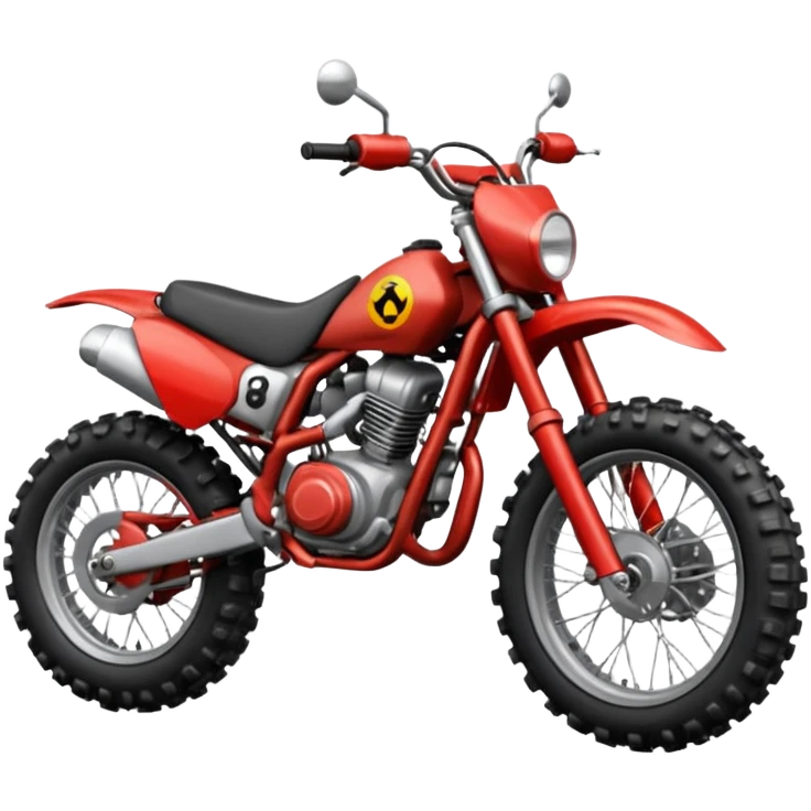 Red dirt bike emoji