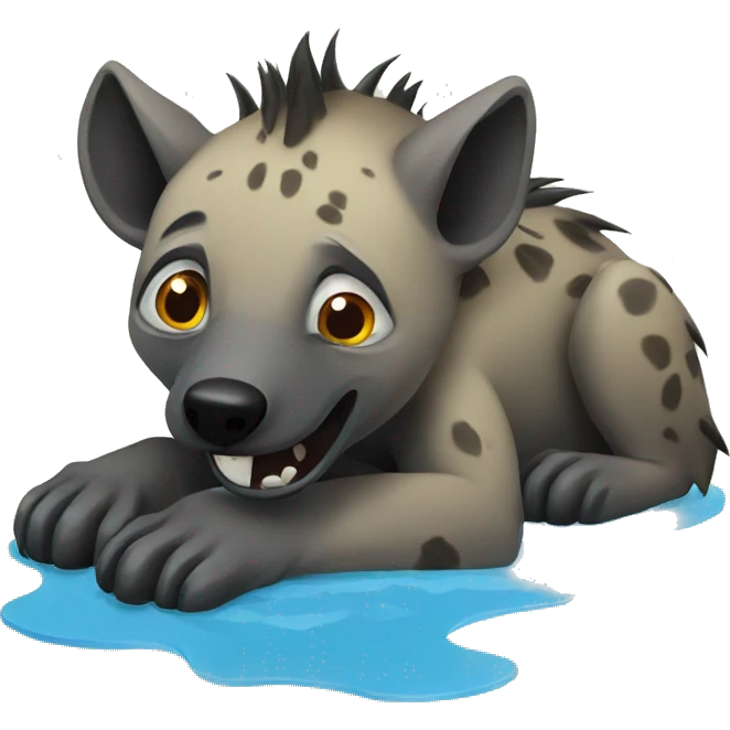 Water hyena  emoji