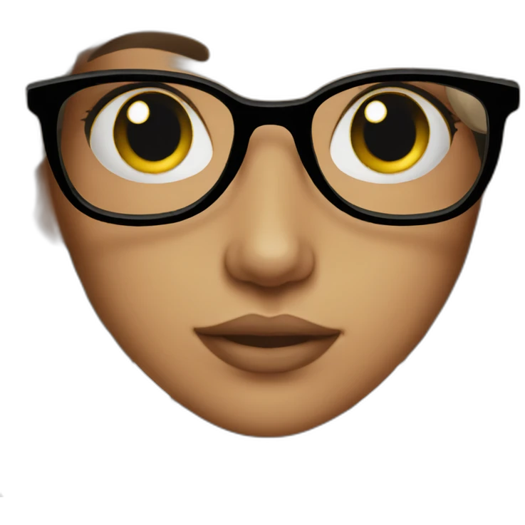 girl glasses emoji