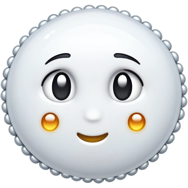 White sweat emoji
