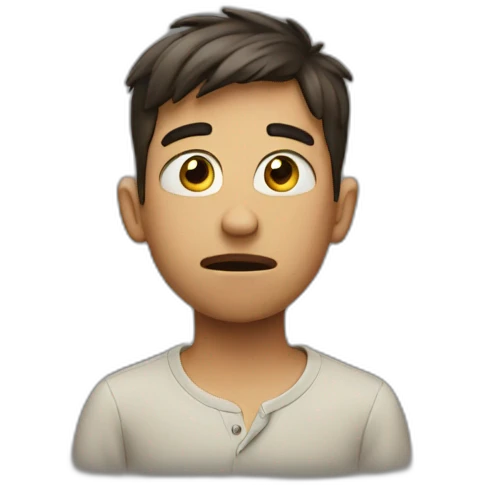 confused boy emoji