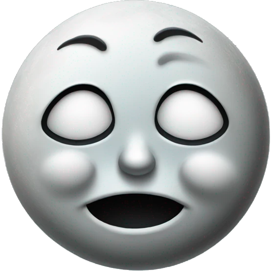 Crying moon face smiling emoji