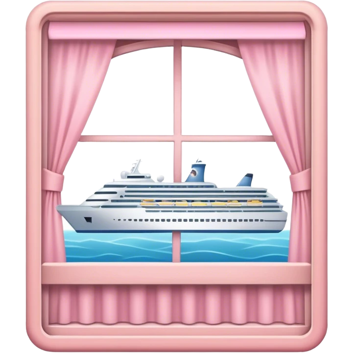 Light pink cruise window  emoji
