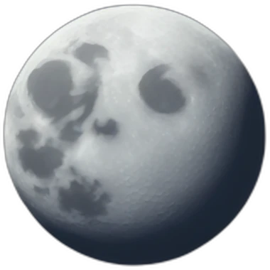 Cartoon moon emoji
