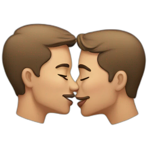 Gay kiss emoji