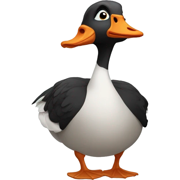 Dramatic goose emoji