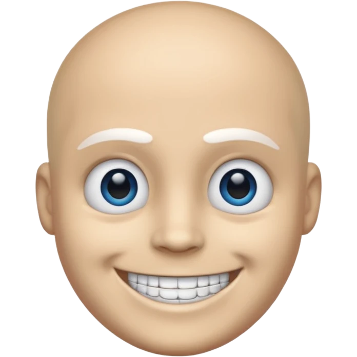 Sans from Undertale, just the face, one blue eye emoji