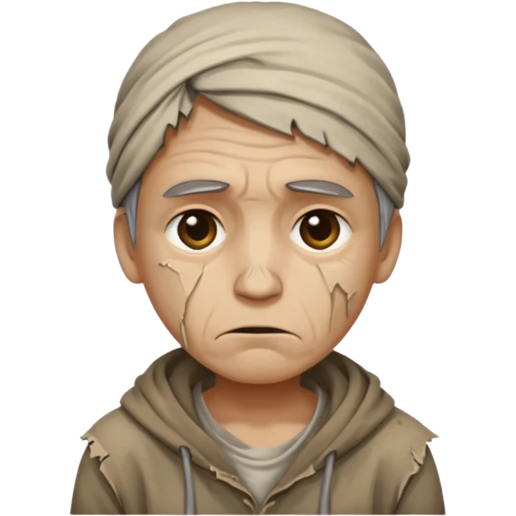 Poor person emoji