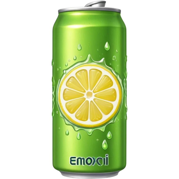 energy drink green tea and lemon emoji