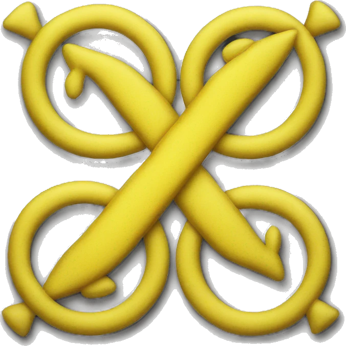 Yellow Gemini symbol  emoji