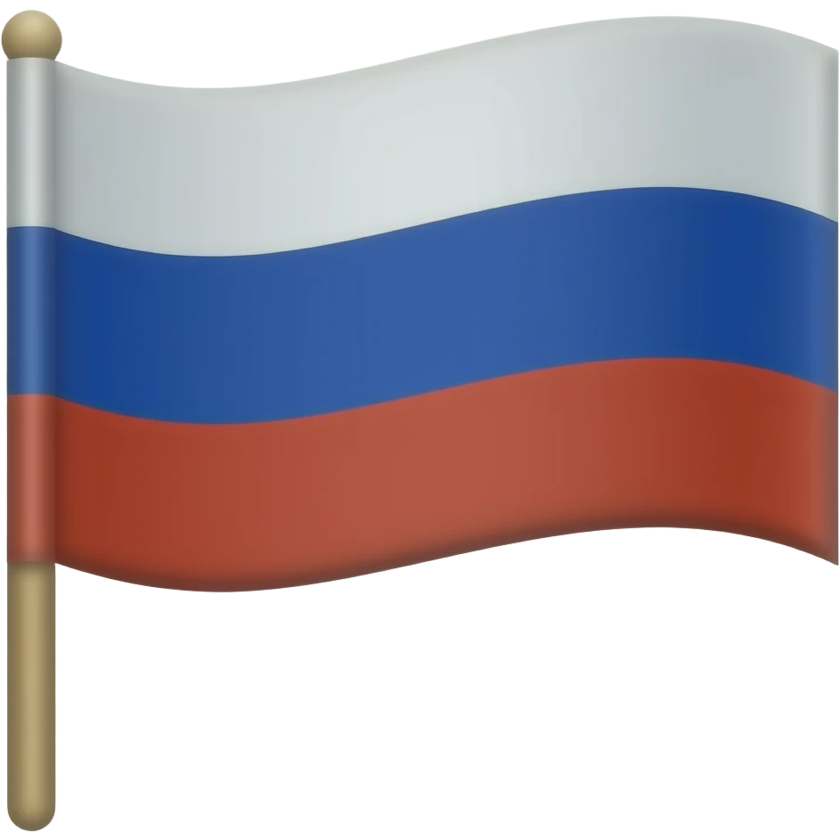 Russian flag on stick emoji