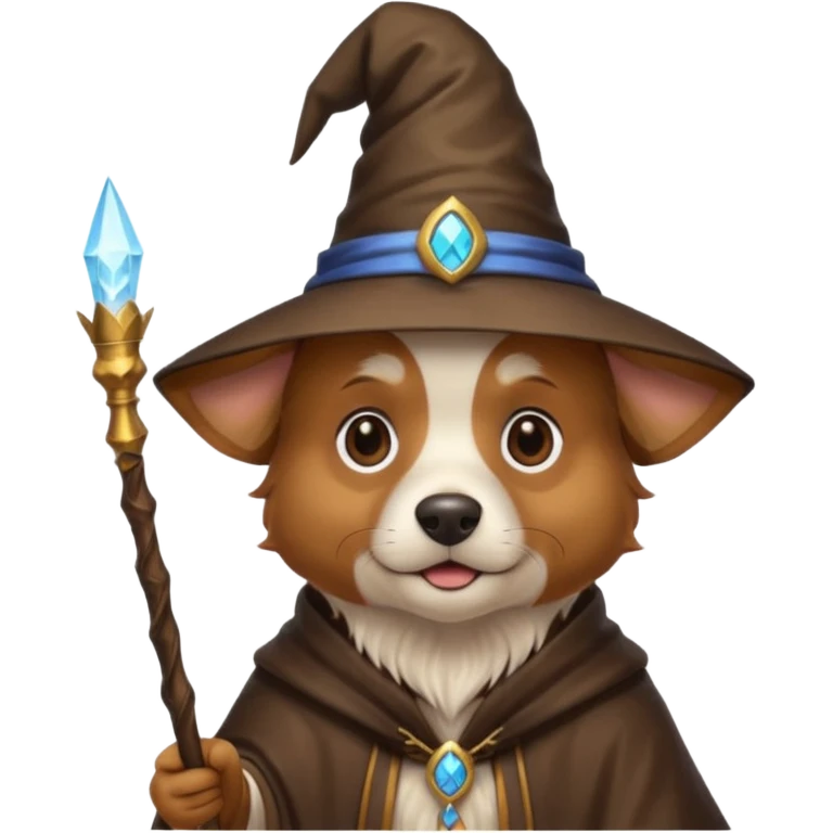 Dog wizard emoji