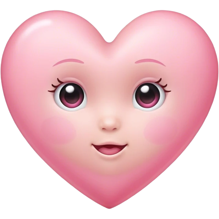 Baby pink heart emoji