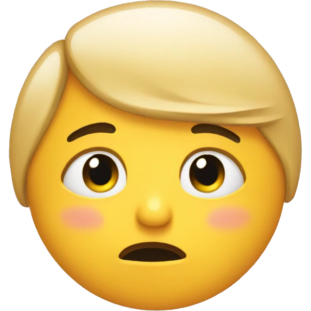 Sad emoji thats blushing emoji