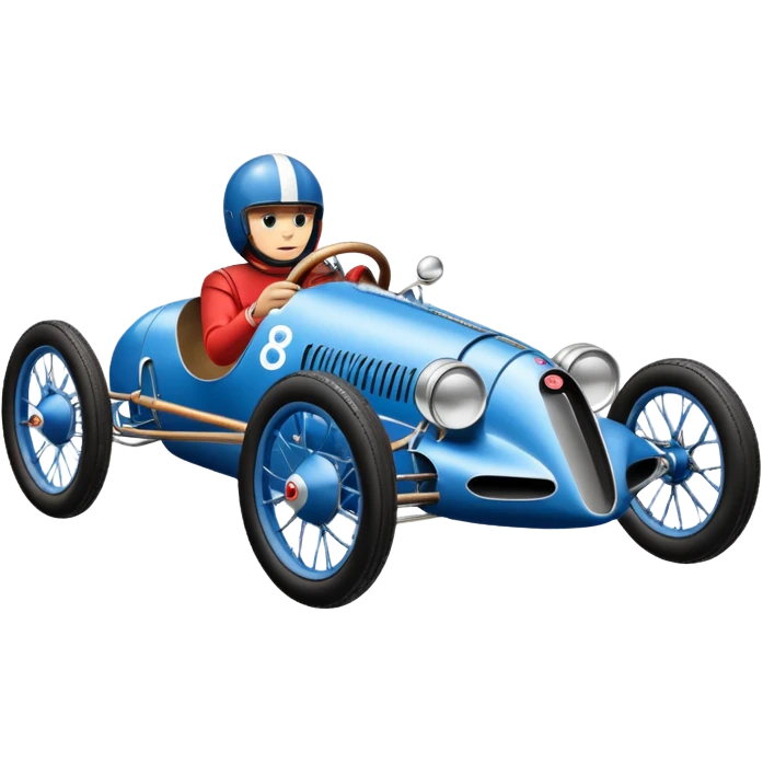 Lowered Bugatti racing cyclekart w emoji