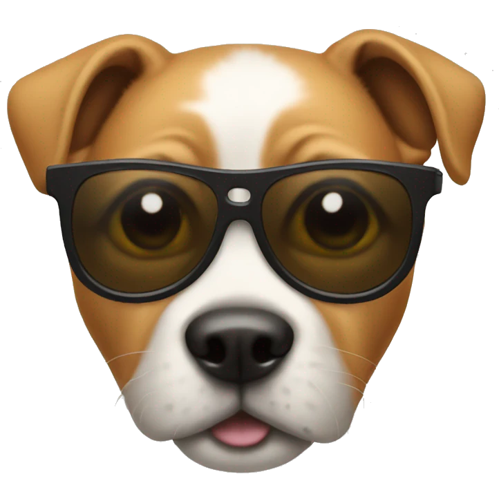 dog wearing sunglasses emoji