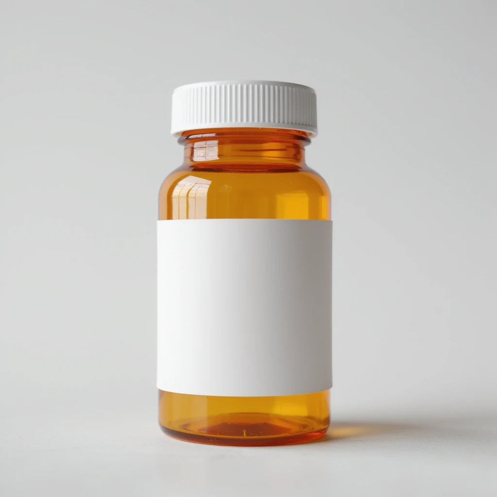 a prescription bottle, photorealistic style emoji