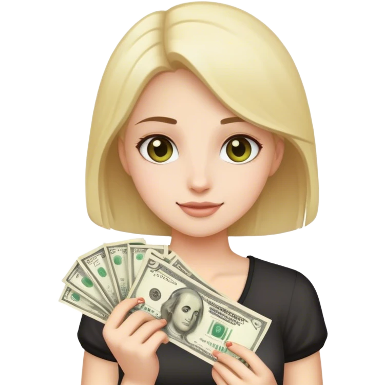 Girl cash emoji