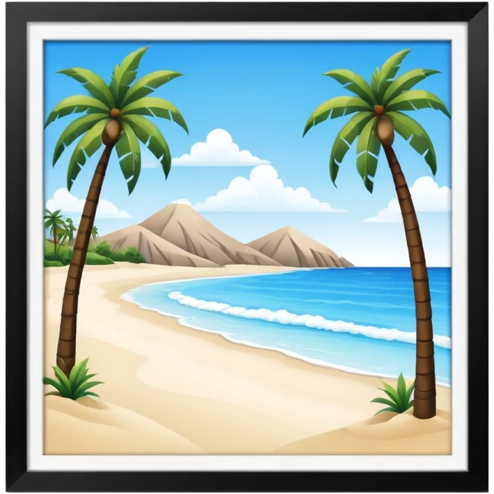 olas playa palmeras emoji