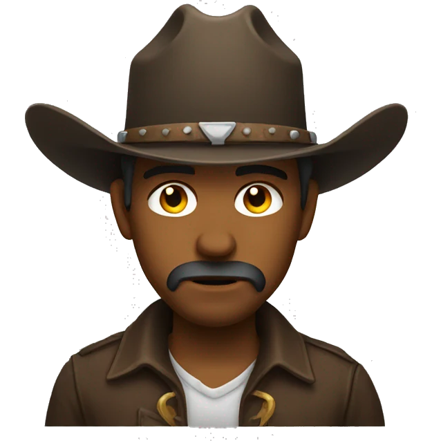 Sad cowboy emoji