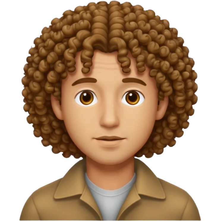 men's curly hair emoji