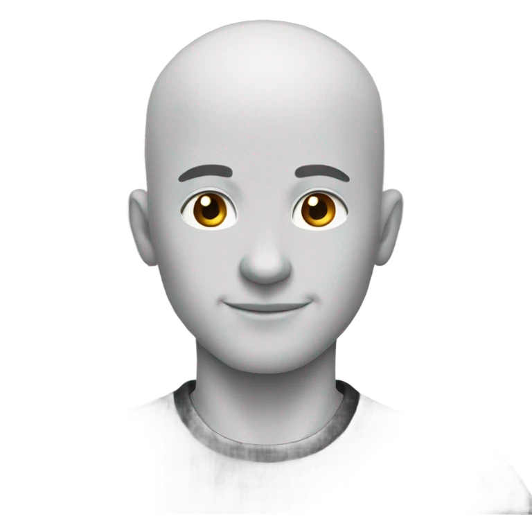BALD MAN MAKING X SIGN WITH HIS ARMS IN BLACK COLOR emoji